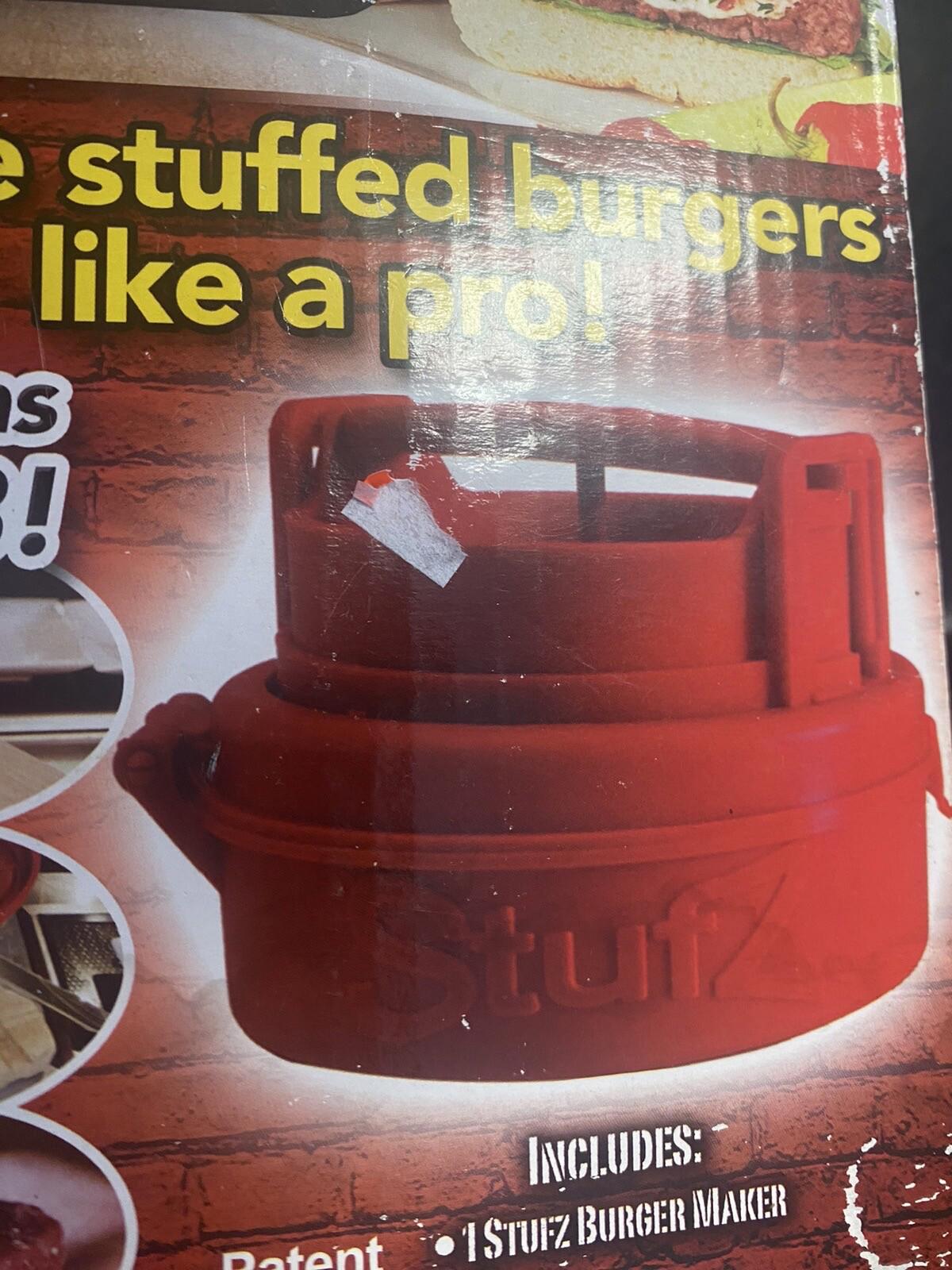 STUFZ Burger Stuffer Hamburger Maker Stuff BBQ As Seen On TV