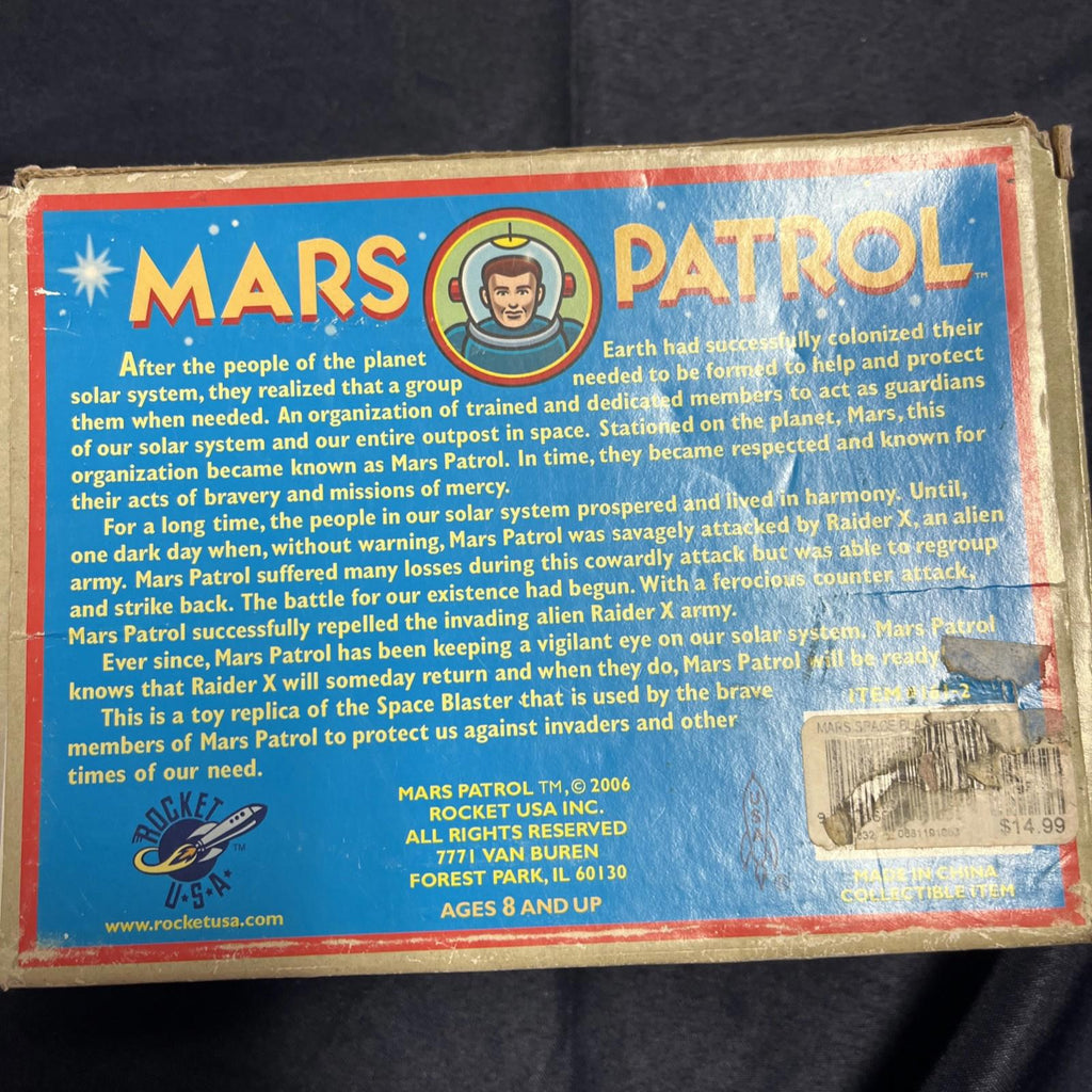 MP-1 Mars Space Blaster Toy Gun Tin Metal
