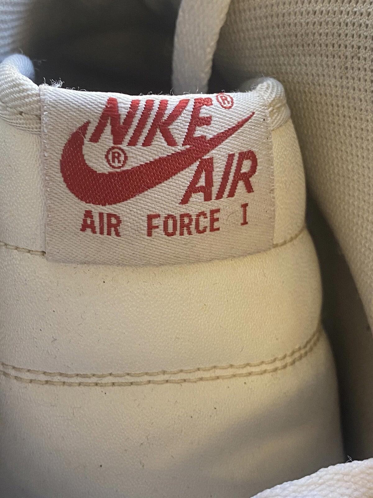 Nike Air Force 1 Mid '07 315123-113 Men White/Red Leather 13