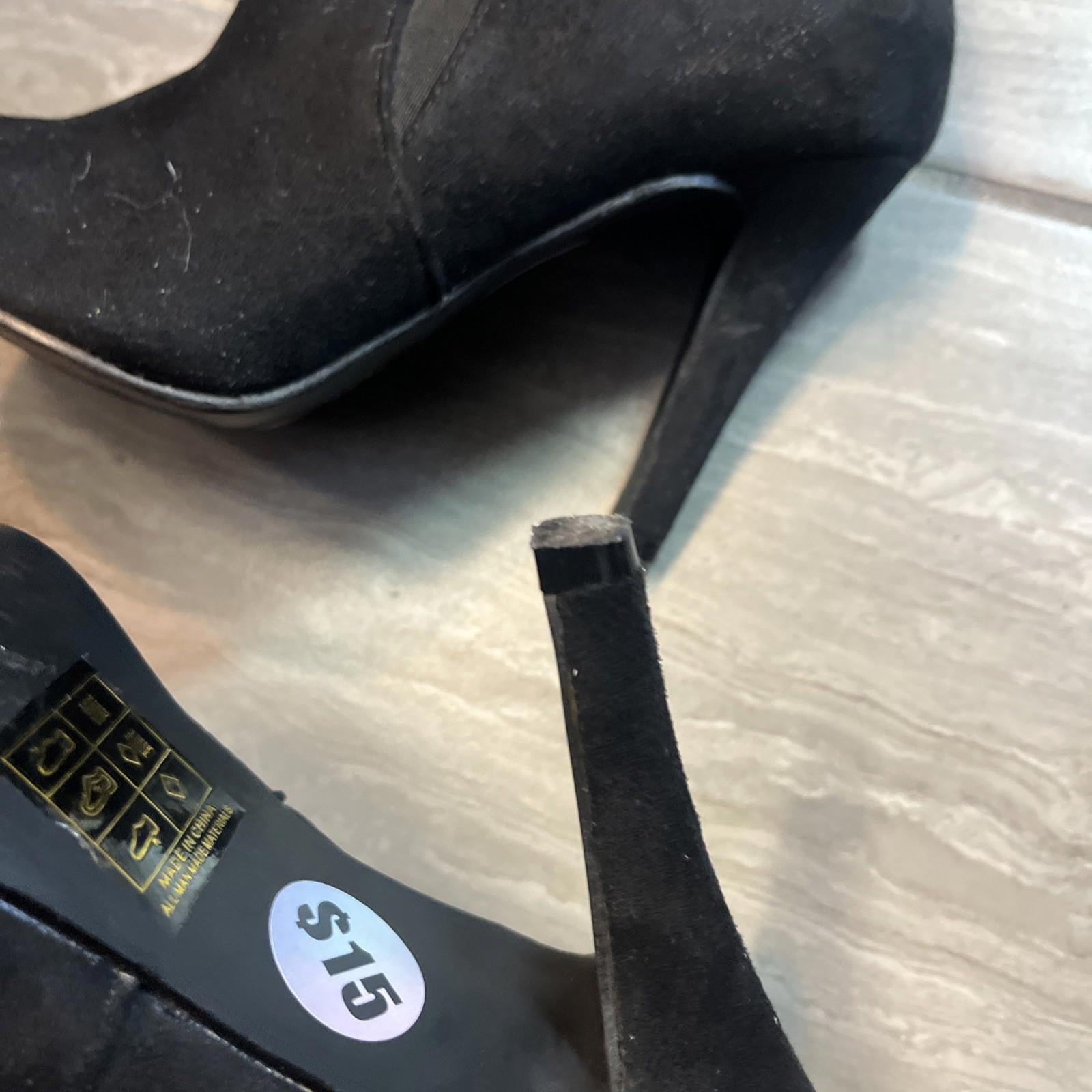 Ankle Boot Bella Marie Kendall 7.5 Suede Black Pumps Booties