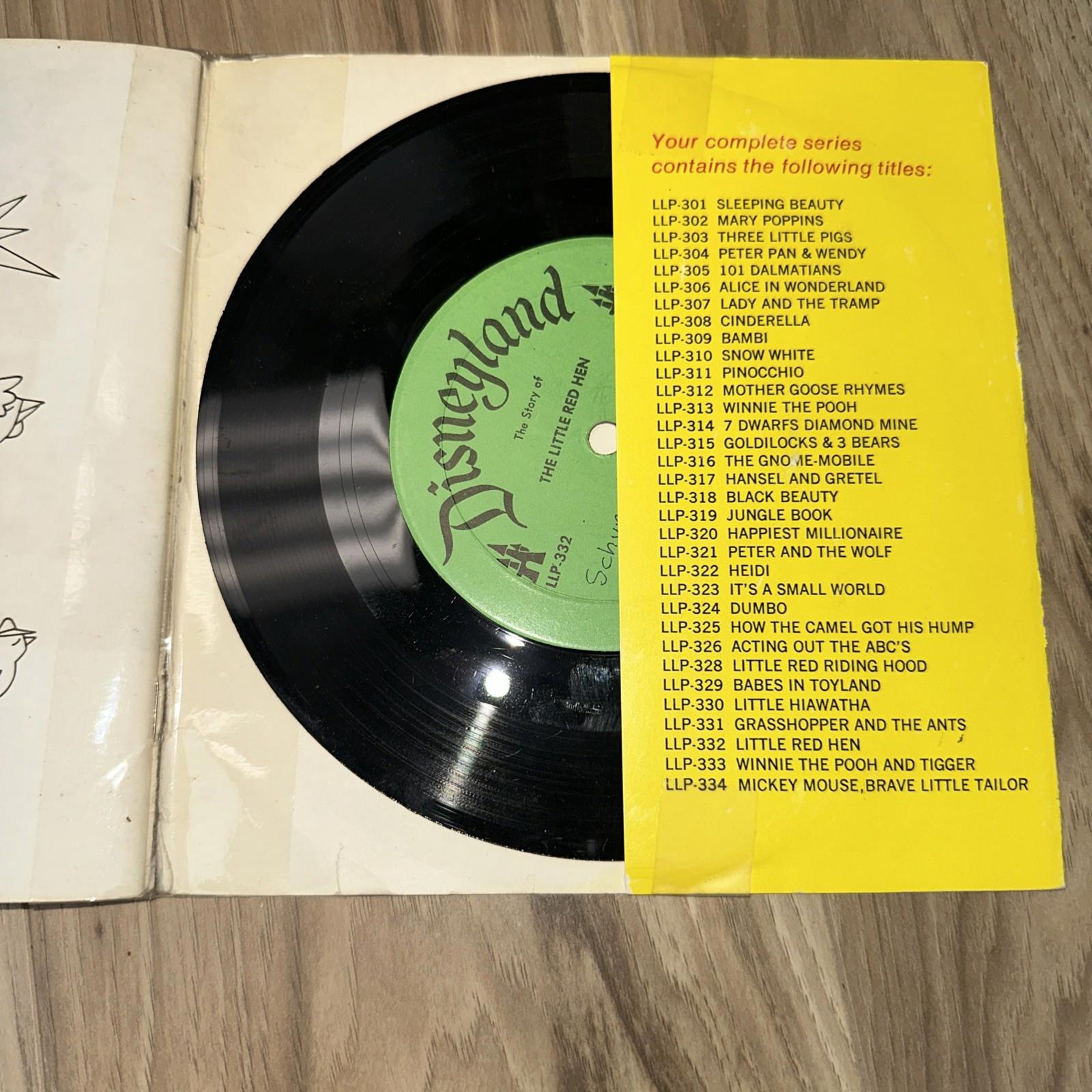The Little Red Hen Disneyland Record And Book Vinyl New