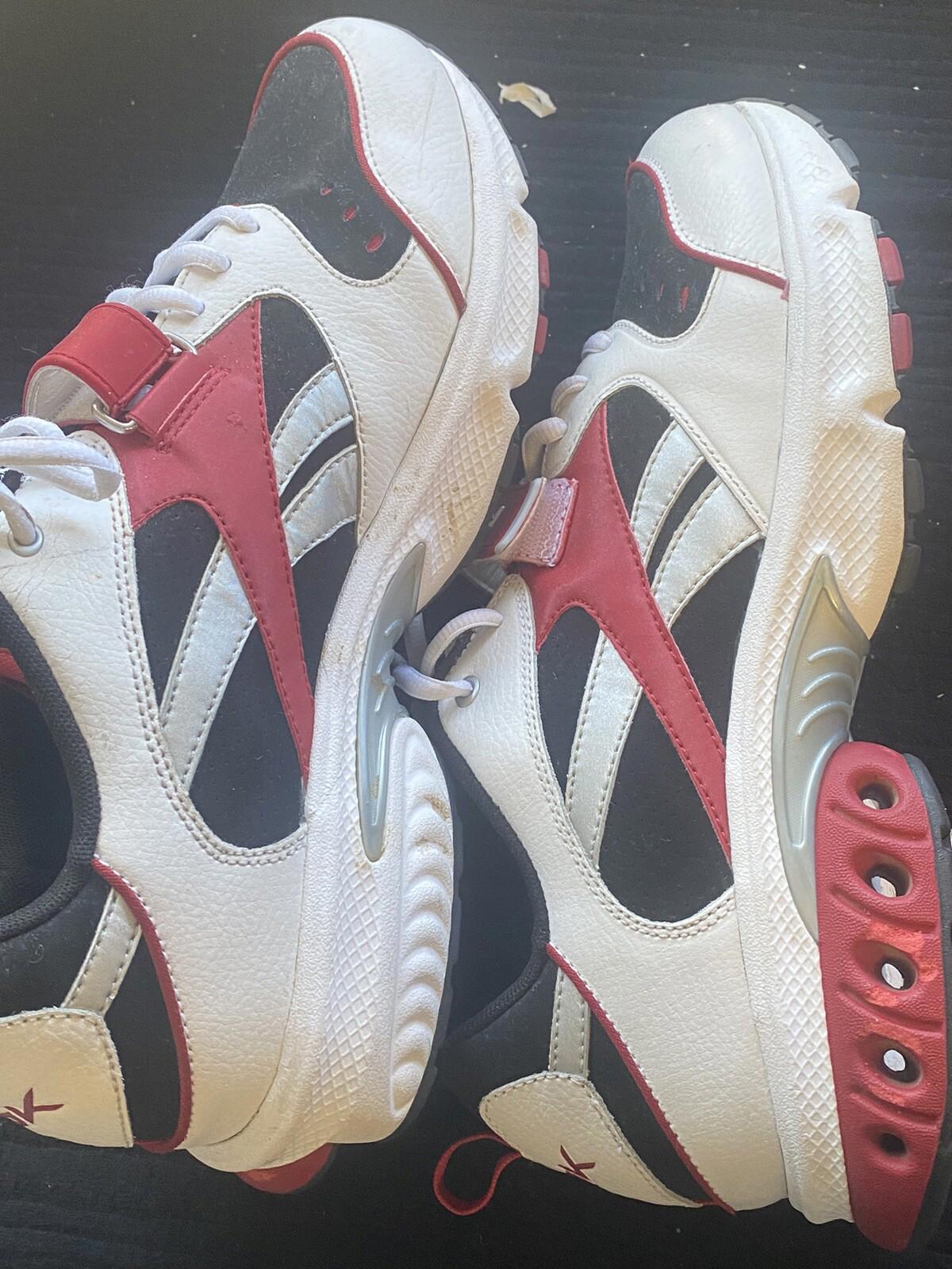Reebok RB-704 FLU 2-177611 red black white shoes Size 12