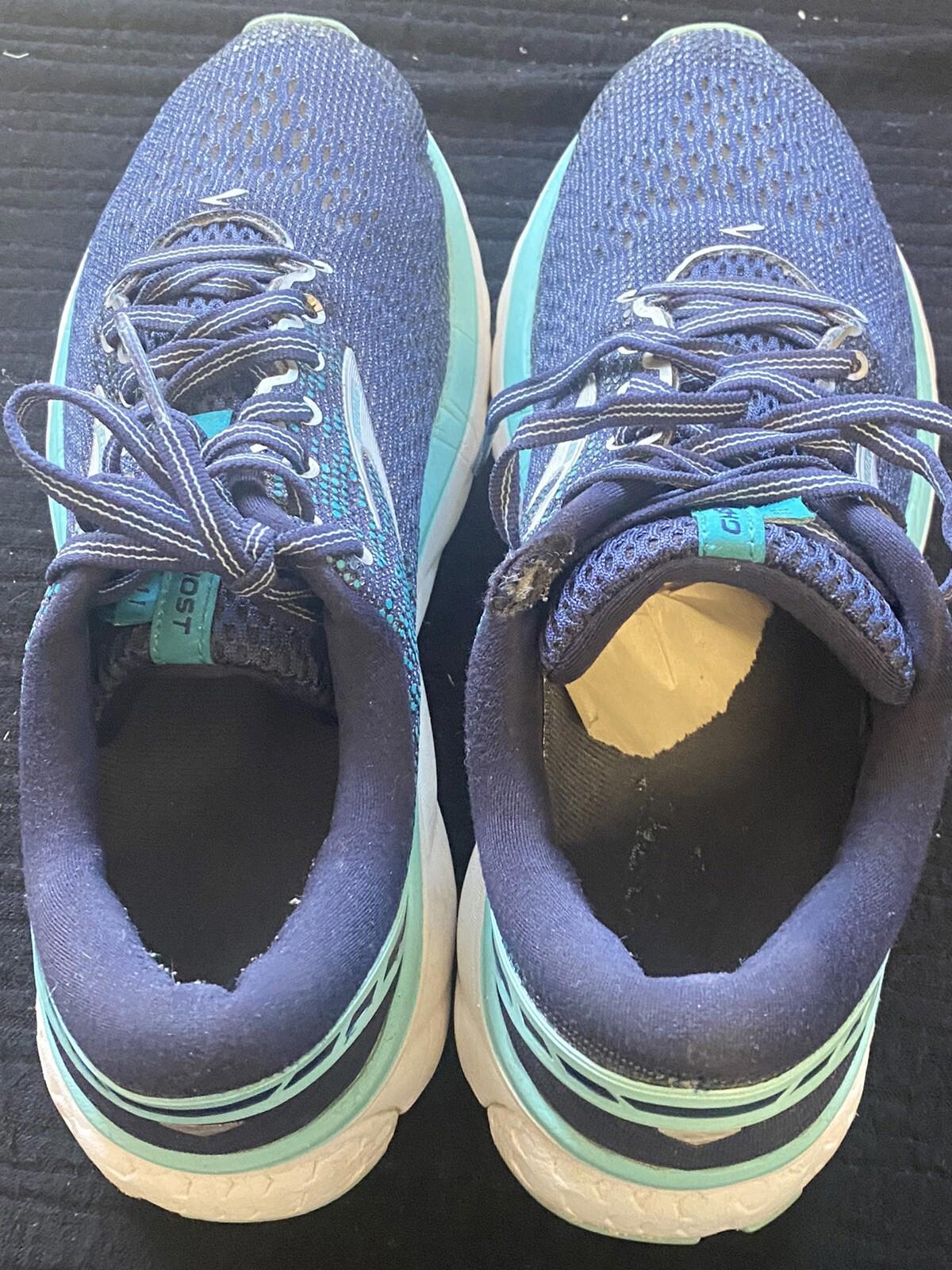 Brooks Ghost 11 Womens Size 10B Shoe Running Blue No Insoles