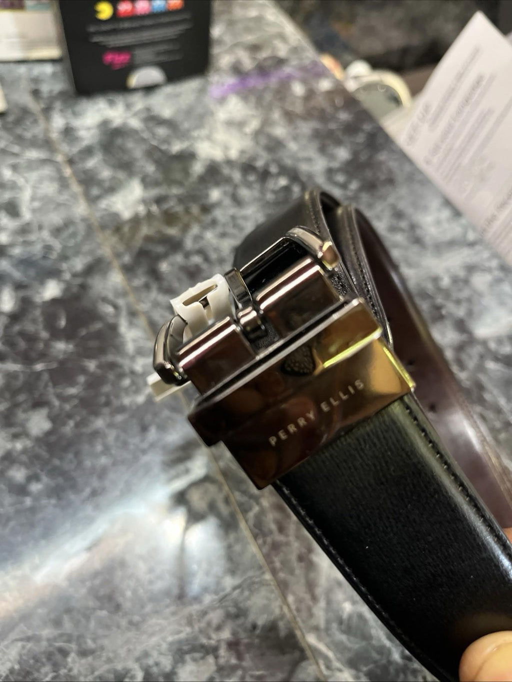 Perry Ellis Portfolio Reversable 32 Single Stitch Belt