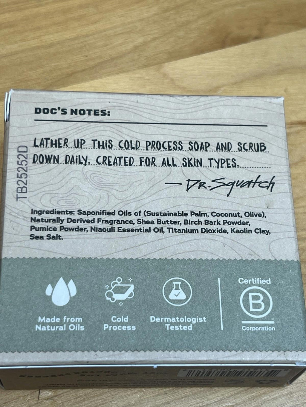 Dr. Squatch Birchwood Breeze All Natural Soap Men Medium