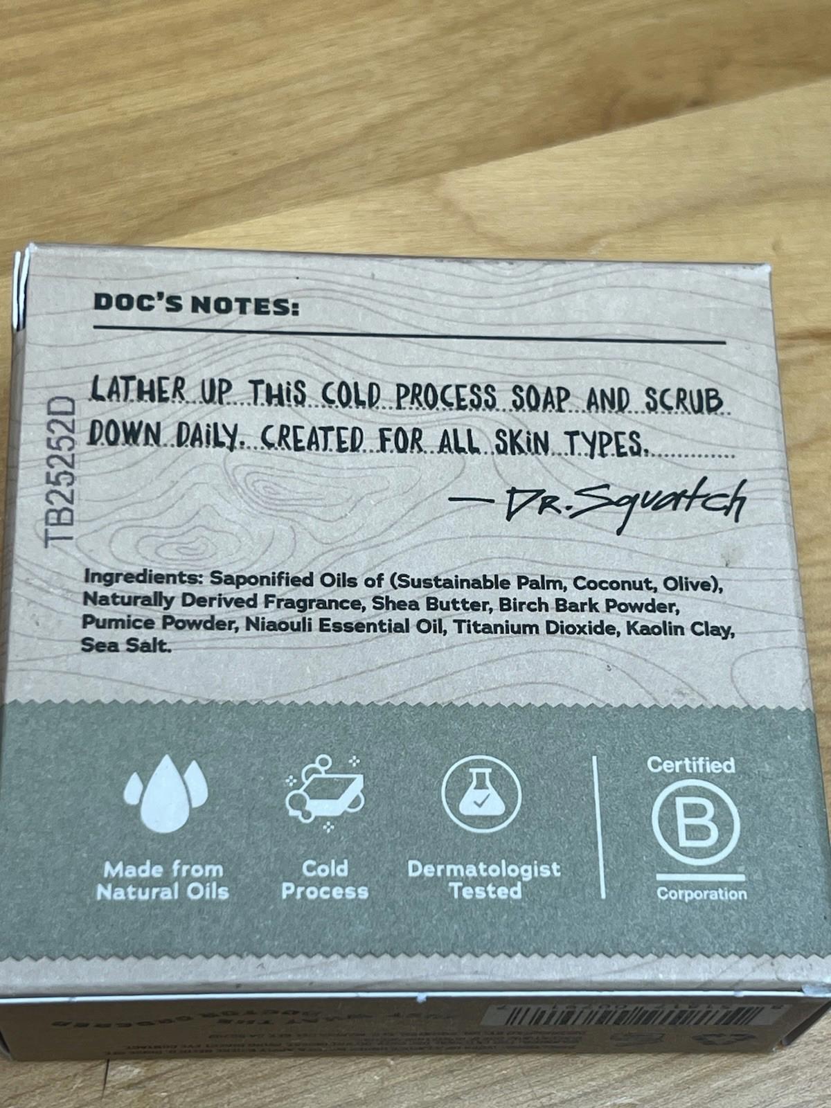 Dr. Squatch Birchwood Breeze All Natural Soap Men Medium