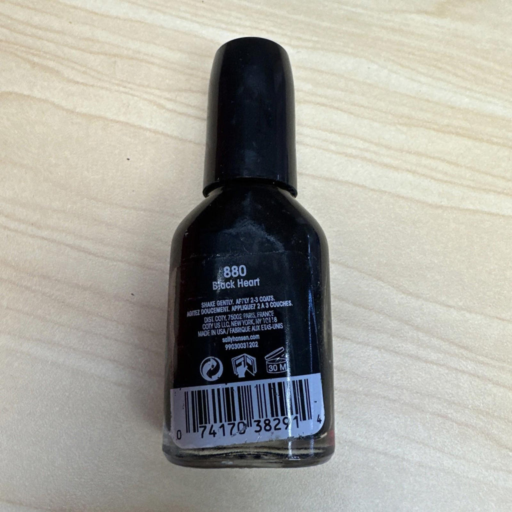 Sally Hansen Hard As Nails Nail Polish ~ 880 Black Heart