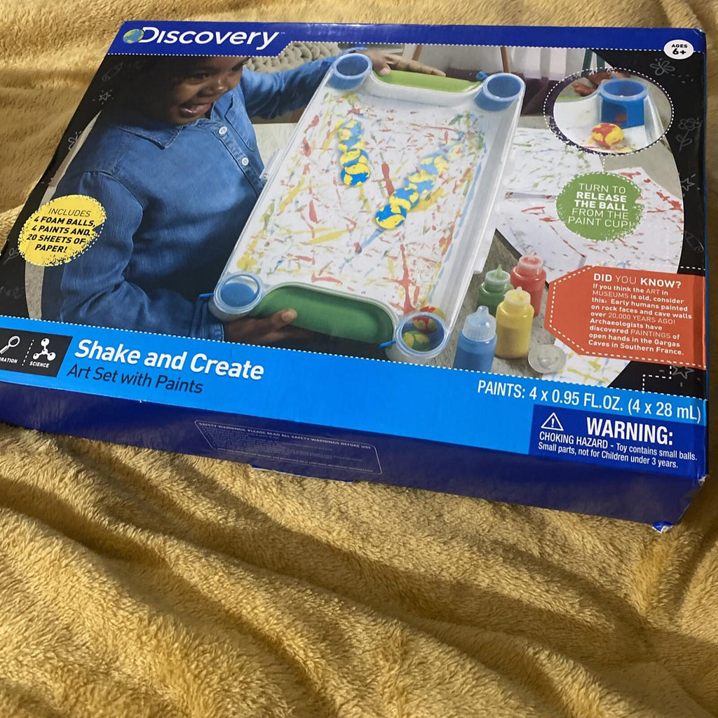 Discovery Kids Shake and Create Art Set with Paints NEW