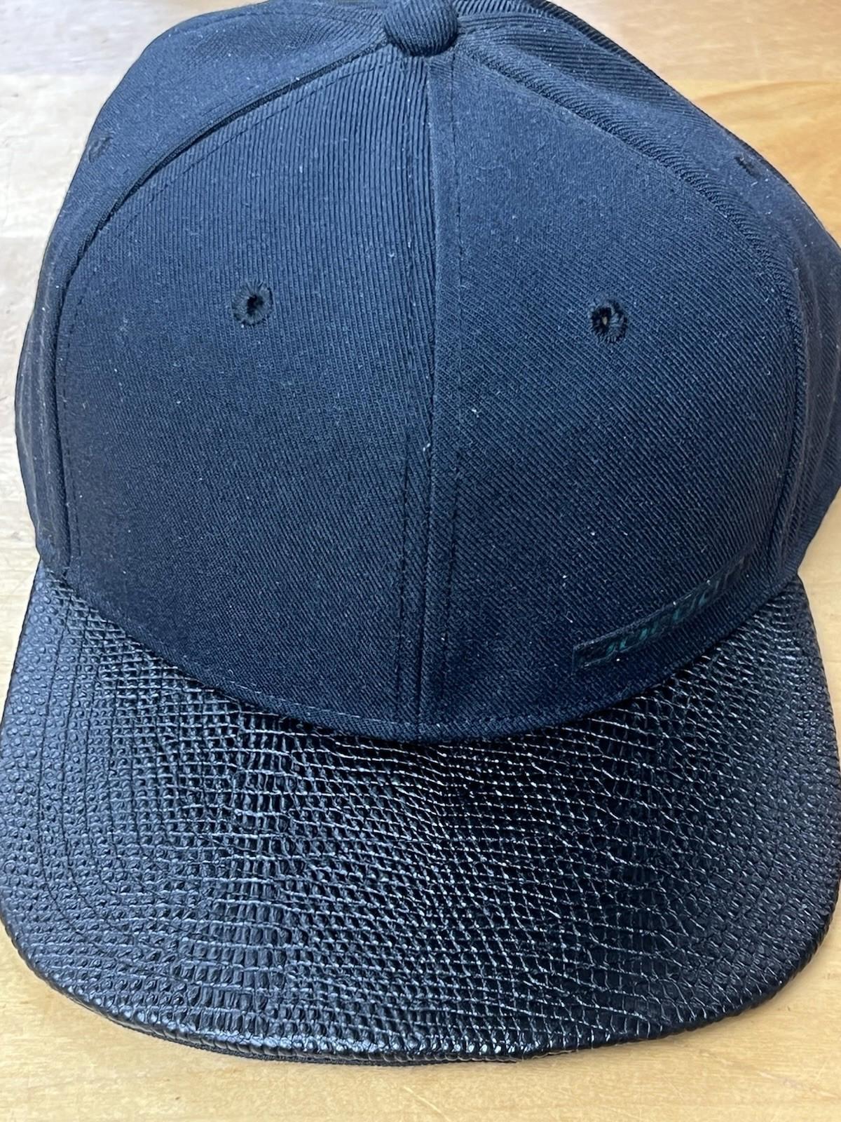 Air Jordan Men Black Leather Brim SnapBack NBA Basketball