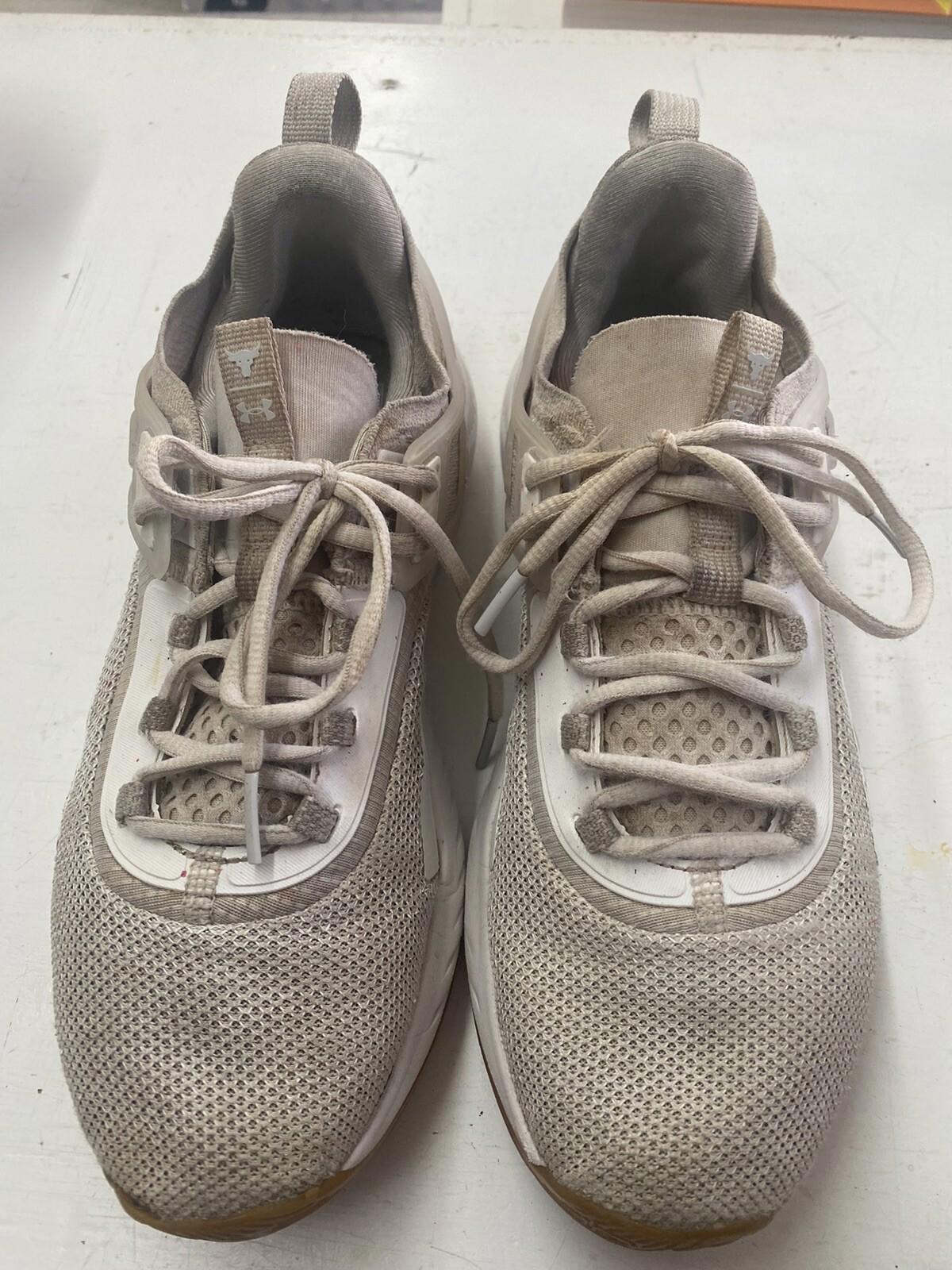 Under Armour Project Rock 5 Men's Size 9.5 Shoes White