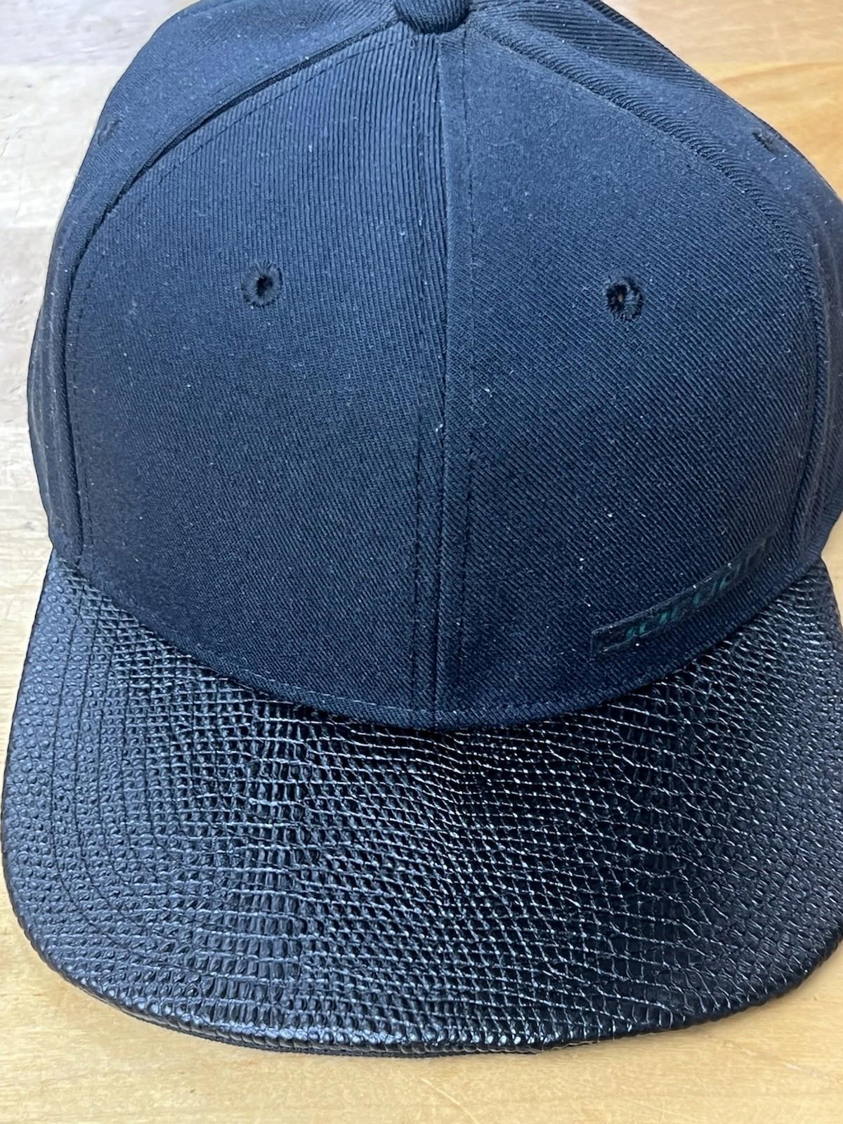 Air Jordan Men Black Leather Brim SnapBack NBA Basketball