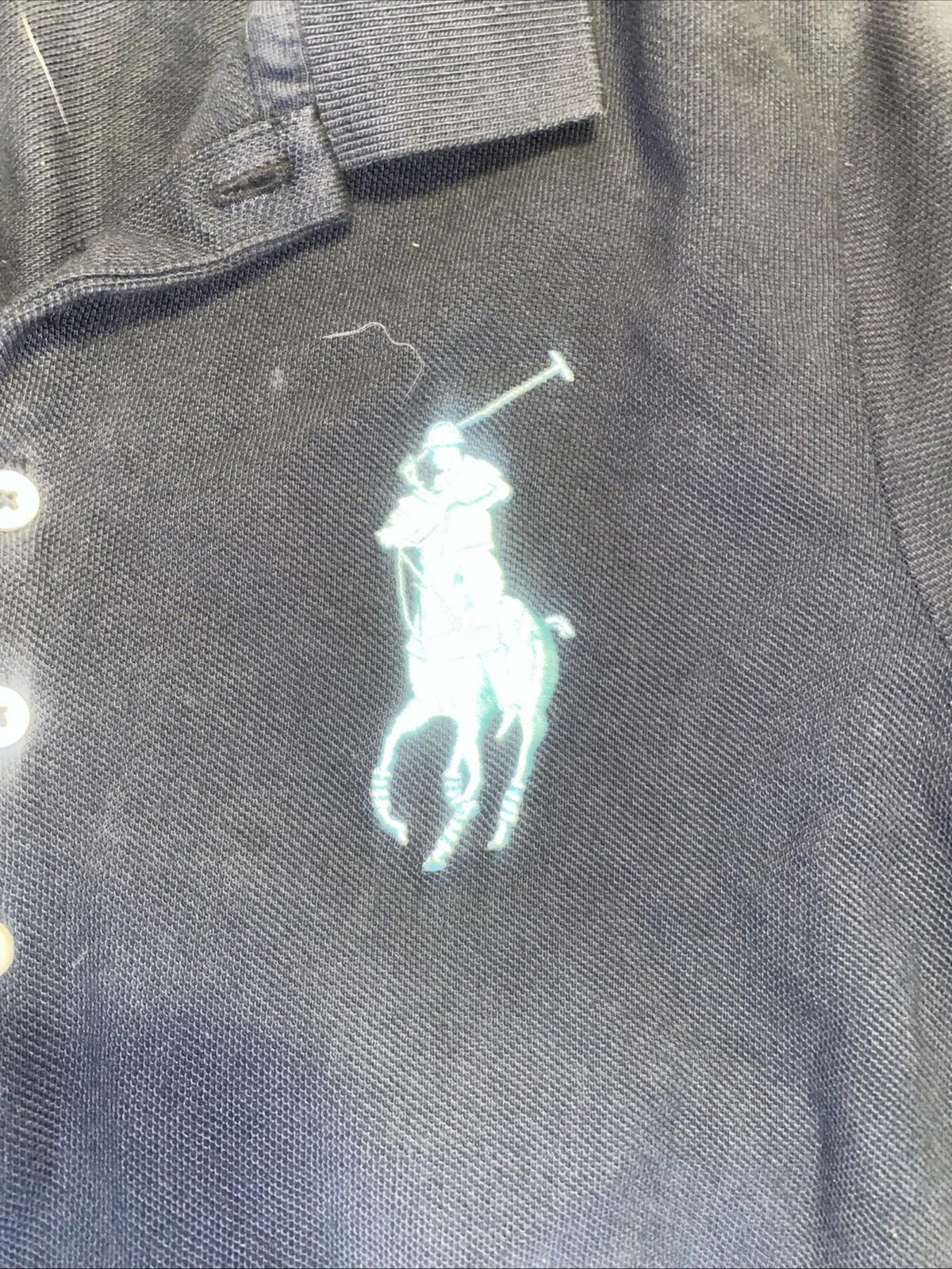 POLO Ralph Lauren Big Pony Navy Light Blue Gray M Slim Fit