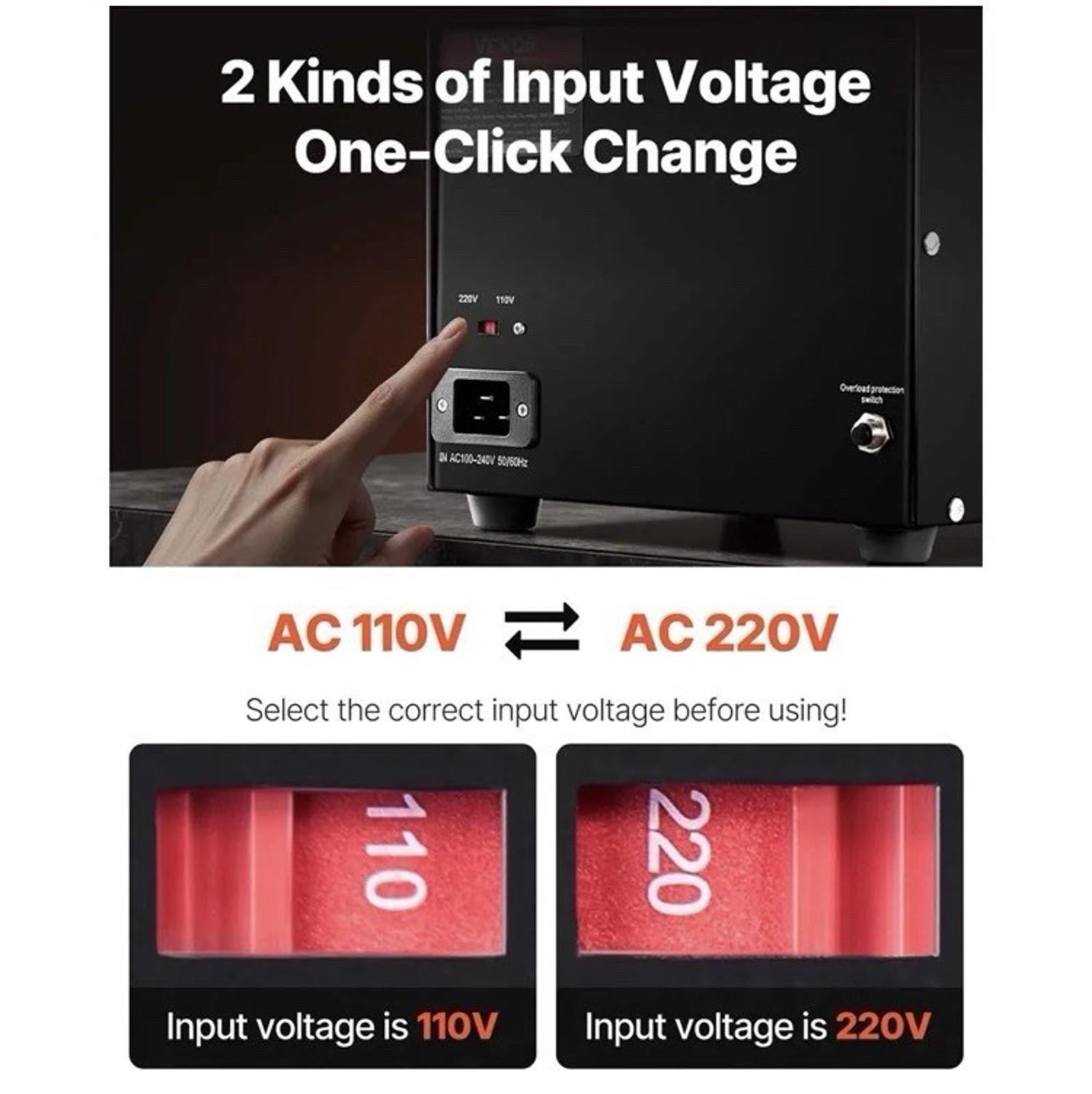 5000W Voltage Converter Up/Down 220V 110V 110V 220V VEVOR