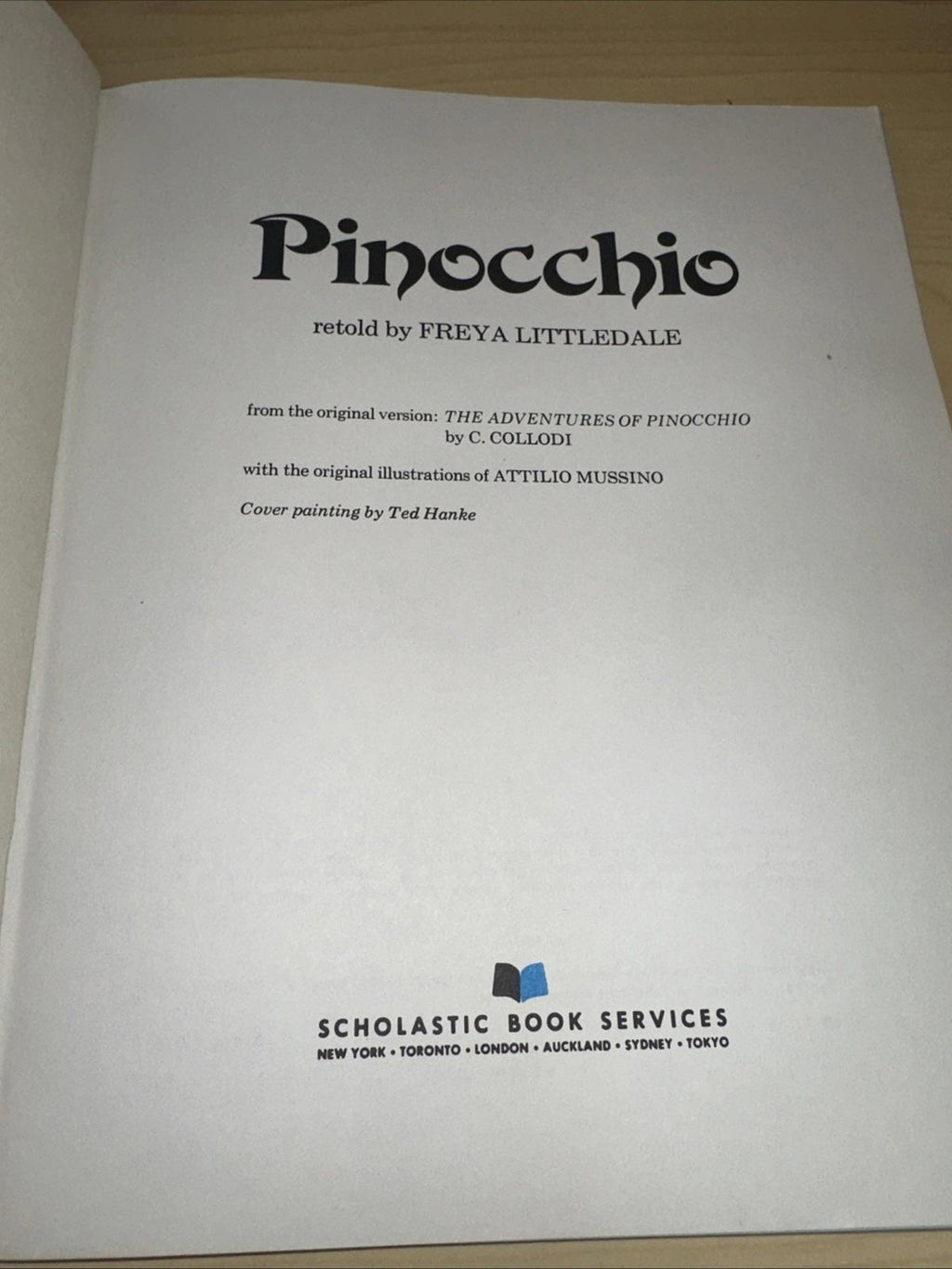 Pinocchio Paperback By Freya Littledale Published
