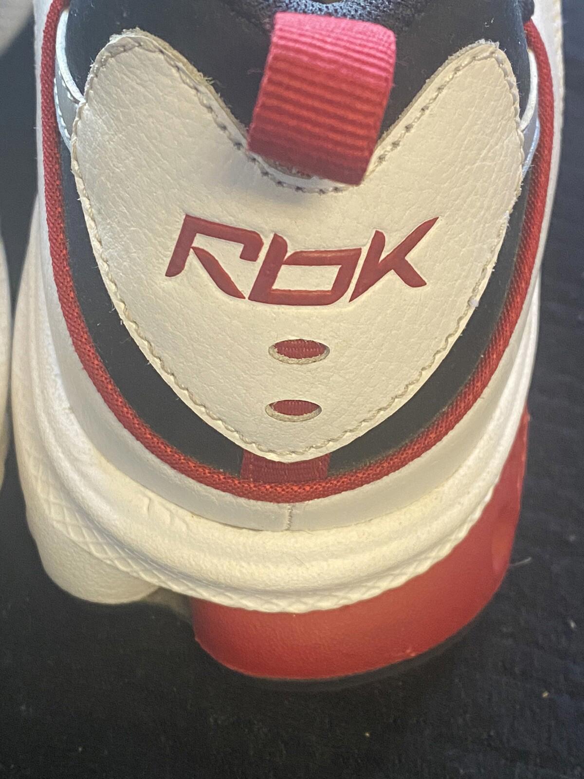 Reebok RB-704 FLU 2-177611 red black white shoes Size 12
