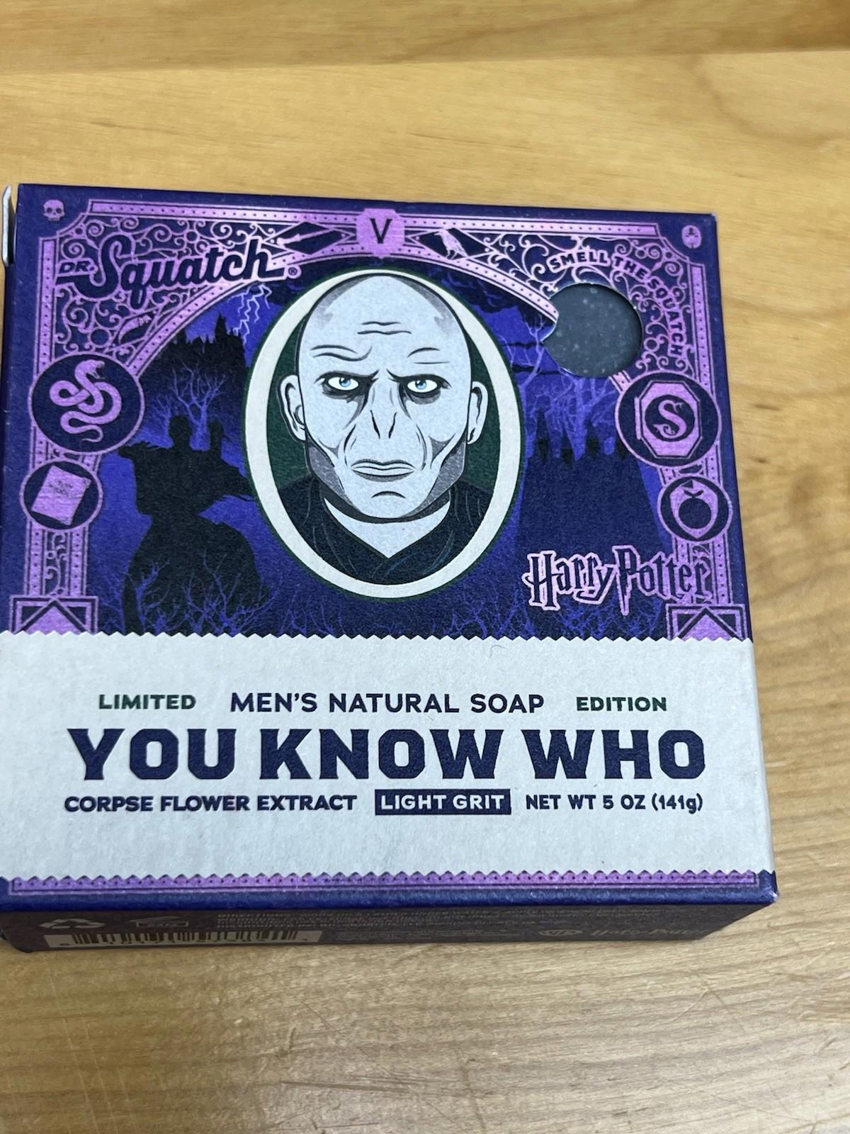 Harry Potter Dr. Squatch Men's Natural Soap You Know Who 5oz
