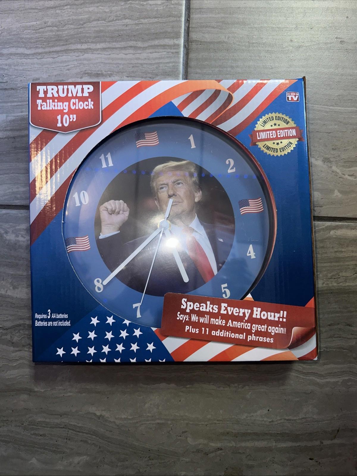 Talking Trump Wall Clock We Will Make America Great Again