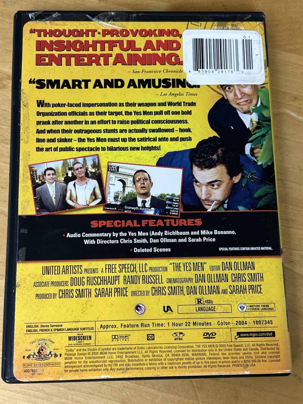 The Yes Men - DVD By Andreas Bichlbauer - VERY GOOD