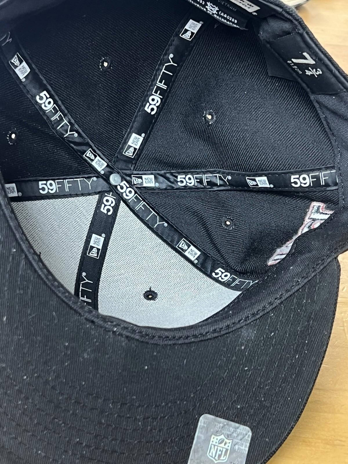 New York Giants Hat Cap Black 7  3.4 Fitted New Era 59Fifty NFL State Profile