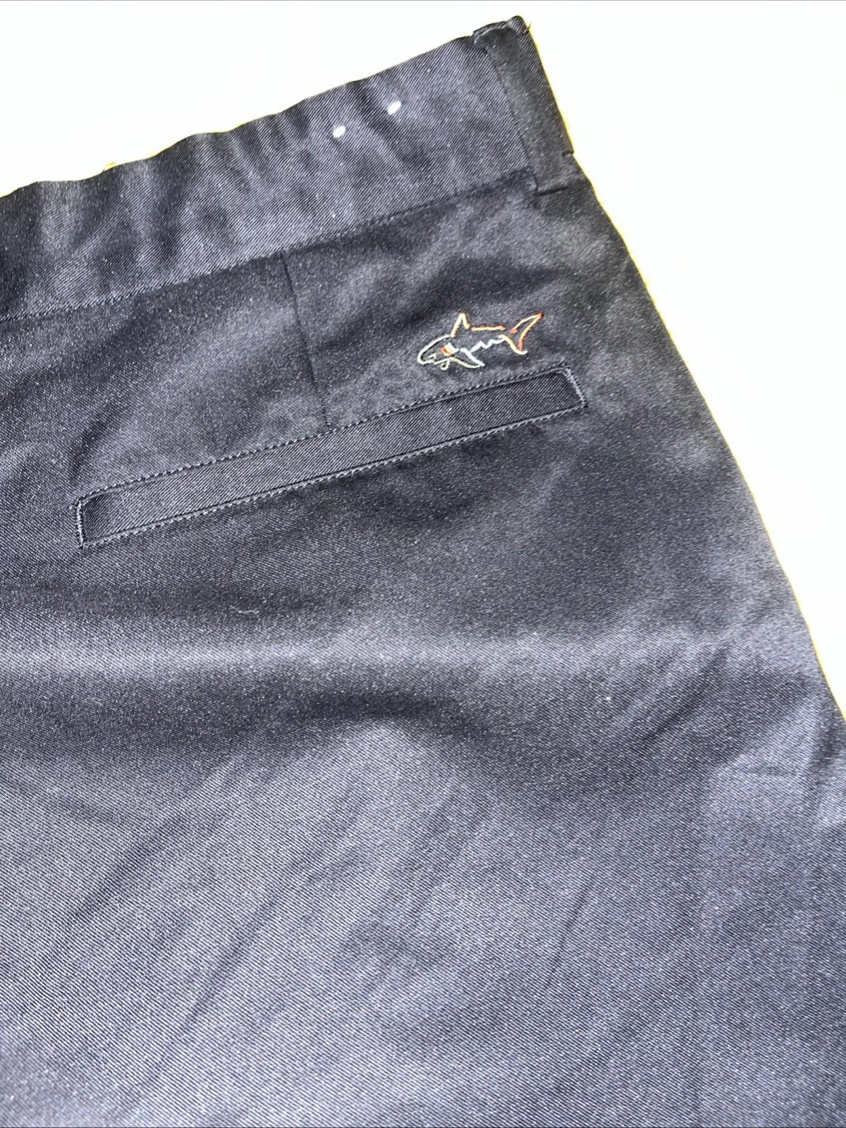 Greg Norman Golf Shorts Blue 42 Flat Front Belt Loop Pockets