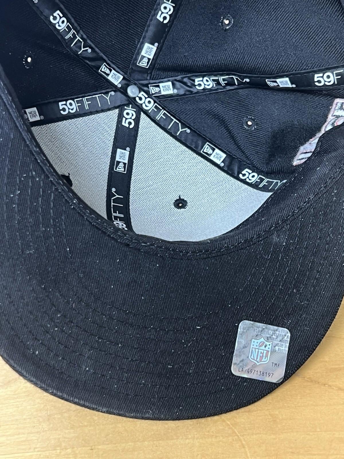New York Giants Hat Cap Black 7  3.4 Fitted New Era 59Fifty NFL State Profile