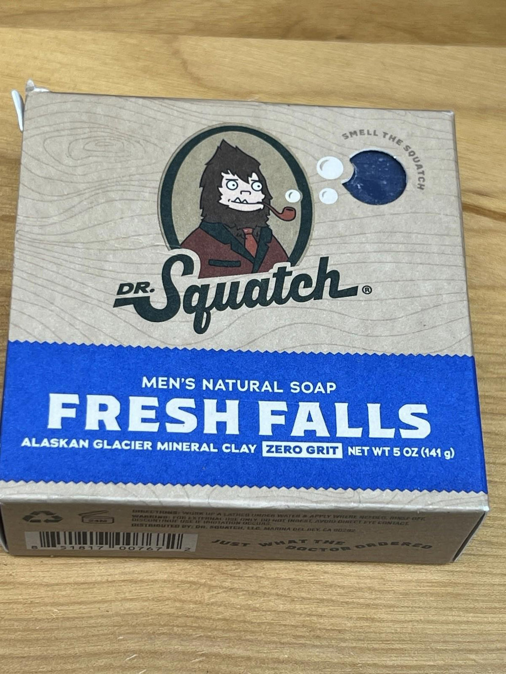 Dr Squatch Men's Natural Soap Fresh Falls 5 oz bar