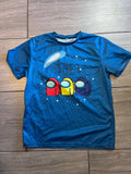 Kids Among Us Blue Graphic T Shirt Size Large