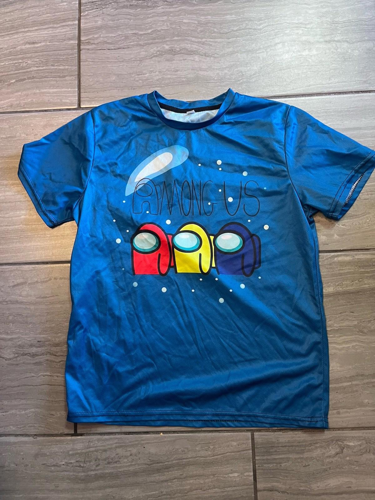 Kids Among Us Blue Graphic T Shirt Size Large