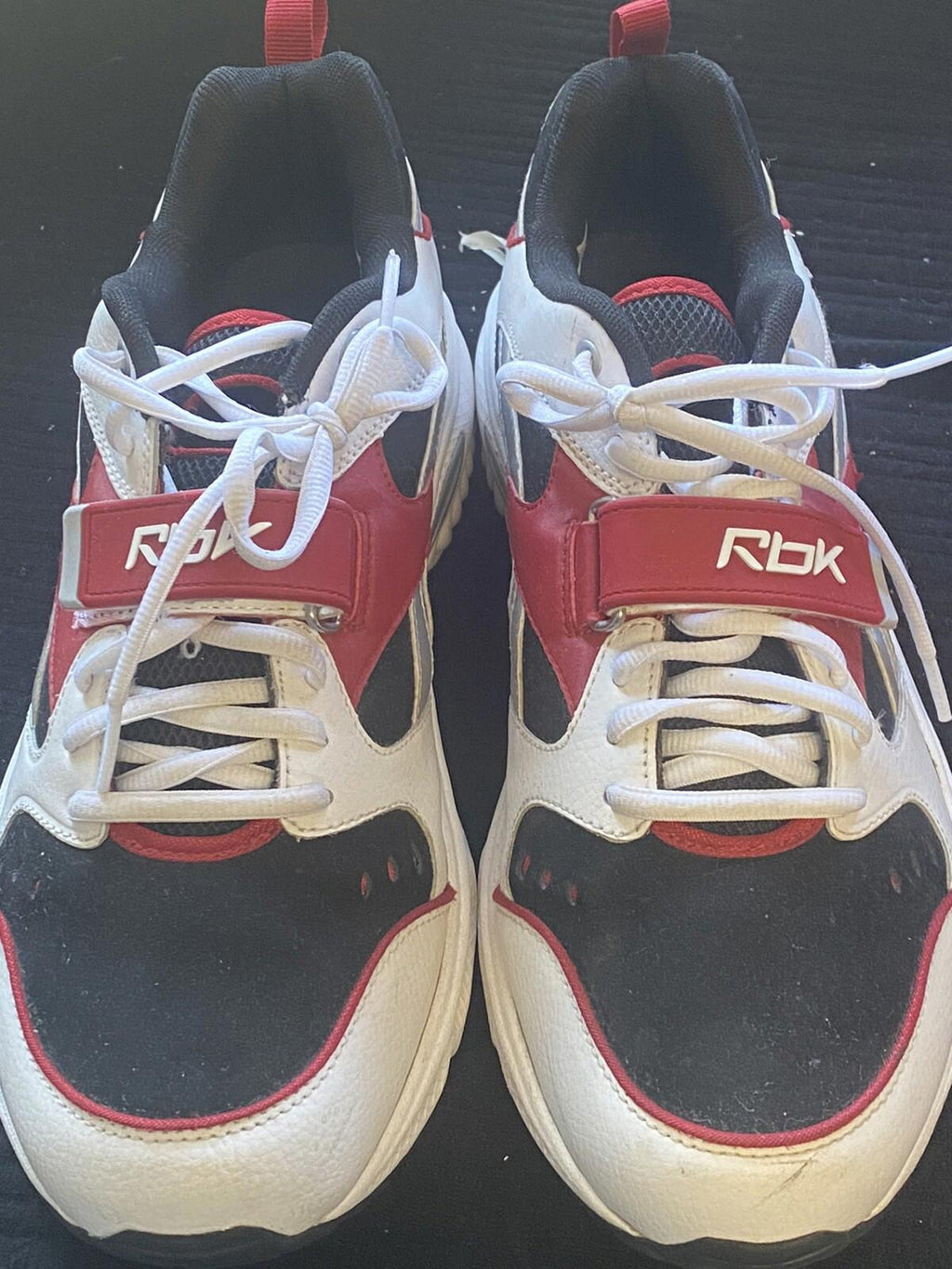 Reebok RB-704 FLU 2-177611 red black white shoes Size 12