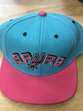 Mitchell Ness San Antonio Spurs Teal Pink Snapback NBA