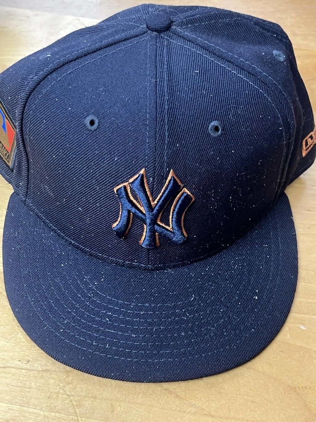 New York Yankees Black Orange Stitching New Era 7 3/4 Fitted
