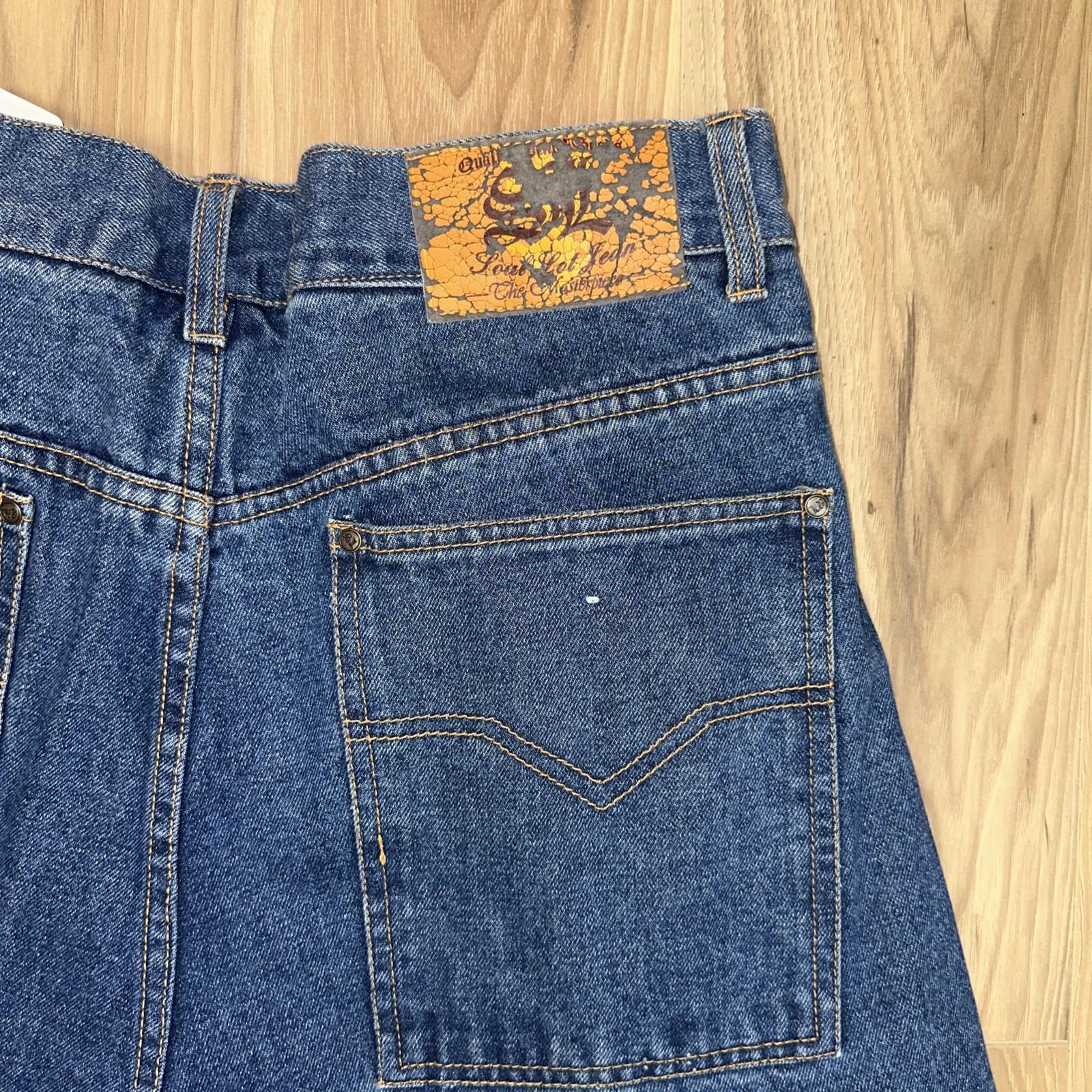 Vintage NBA Miami Heat Shaq Patch Jean Denim Shorts 34 Y2K