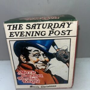 The Saturday Evening Post Norman Rockwell Merrie Christmas Coffee Mug 1986