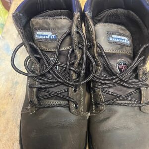 Skechers Relaxed Fit Women 6.5 76561 Workshire Steel Toe Leather Boot Brown shoe