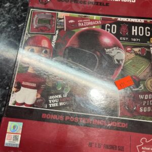 ARKANSAS RAZORBACKS NCAA FOOTBALL TEAM PUZZLE 500 PIECES NEW SEALED