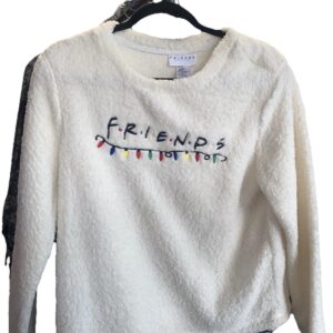 FRIENDS TV Show Women's Size S (4-6) Plush Fleece Sleep Pajama Shirt