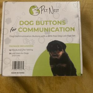 Voice Record Dog Buttons for Pet Communication 4 Buttons 2 Lick Mats New