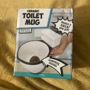 Ceramic Coffee Mug Toilet Shape With Surprise! Gag Gift New In Box
