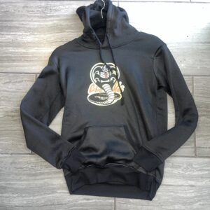 Authentic COBRA KAI Black Hoodie Sweatshirt Size Small New