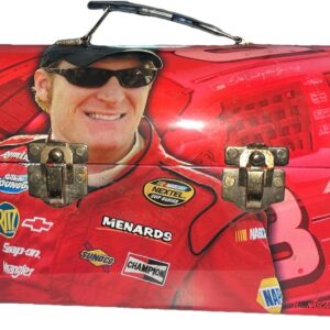 NASCAR 8 Dale Earnhardt Jr Collector Tin Lunch Box 2007 Racing Latches Metal