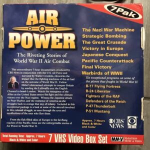 Air Power World War II Air Combat VHS Box Set Narrator by Walter Cronkite