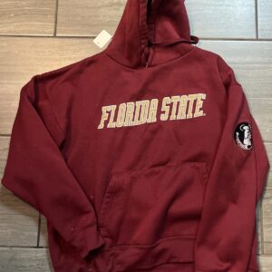 Vintage Florida State Seminoles Pullover Hoodie Men’s 2XL Red Garnet Embroidered