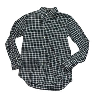 Ralph Lauren Green Plaid Long Sleeve Button Up Shirt Medium Green Pony Classic