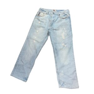 Phat Farm Classics Jeans Mens 34x32 Embroidered Distressed Relaxed Fit Baggy