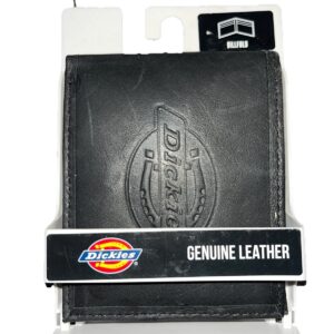 Dickies Genuine Leather Wallet Black Men's Billfold 31DI130019 New Free Shipping