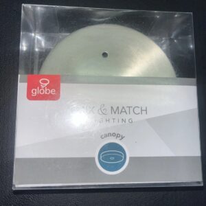 New Globe Brushed Nickel Metallic 1 lights Pendant Canopy