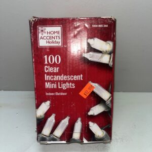 Home Accents Holiday 100 (Clear) Mini Lights String Set - New