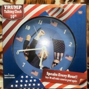 NEW Talking Trump Wall Clock-Speaks Every Hour “We Will Make America Great Again