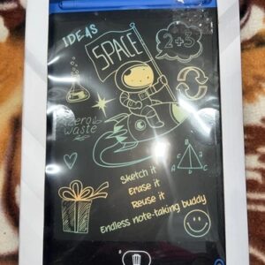 Doodle Fun LCD Message Writing Board 5.7”(W)x 9”(H) Many Uses Blue