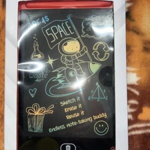 Doodle Fun LCD Message Writing Board 5.7”(W)x 9”(H) Many Uses Red